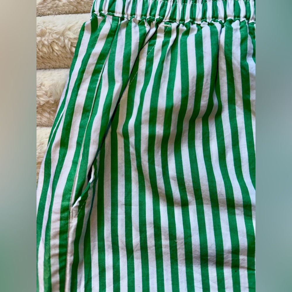 BRIXTON green & white stripe women’s Boxer Short Small - Picture 8 of 9
